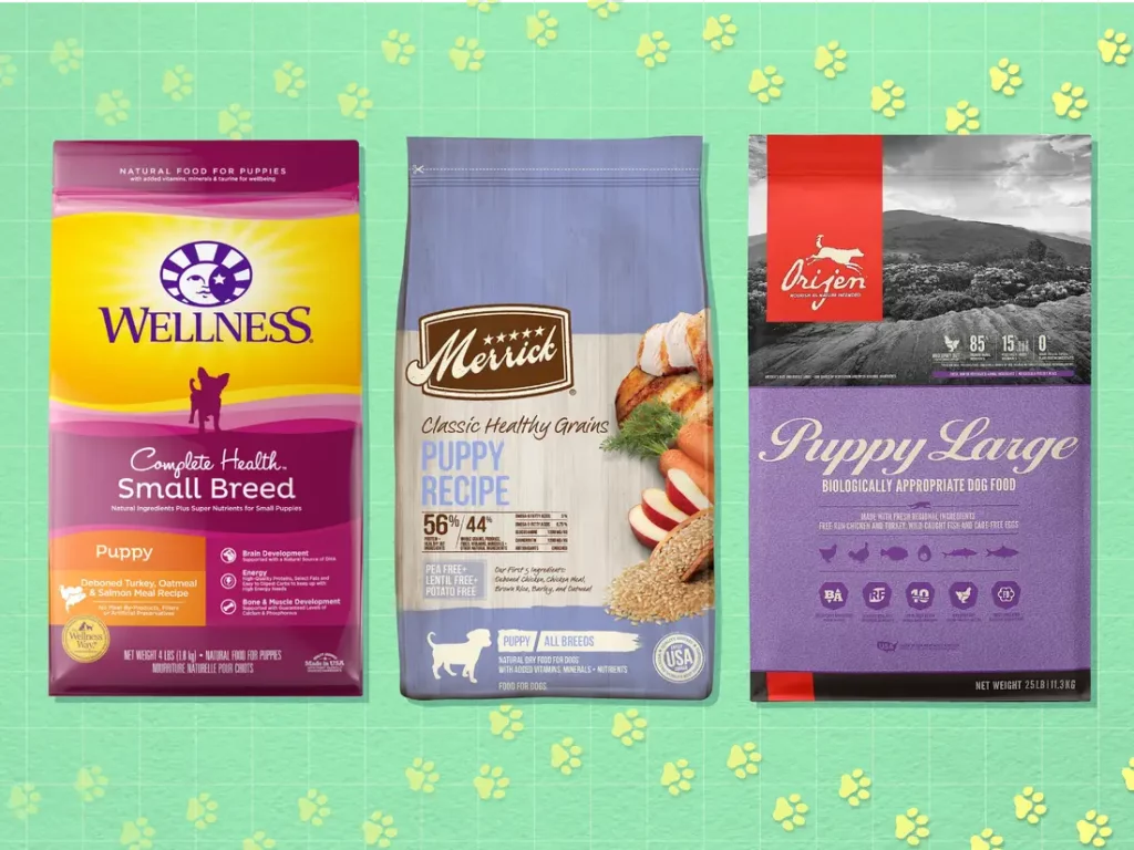 Different natural dog food brands available