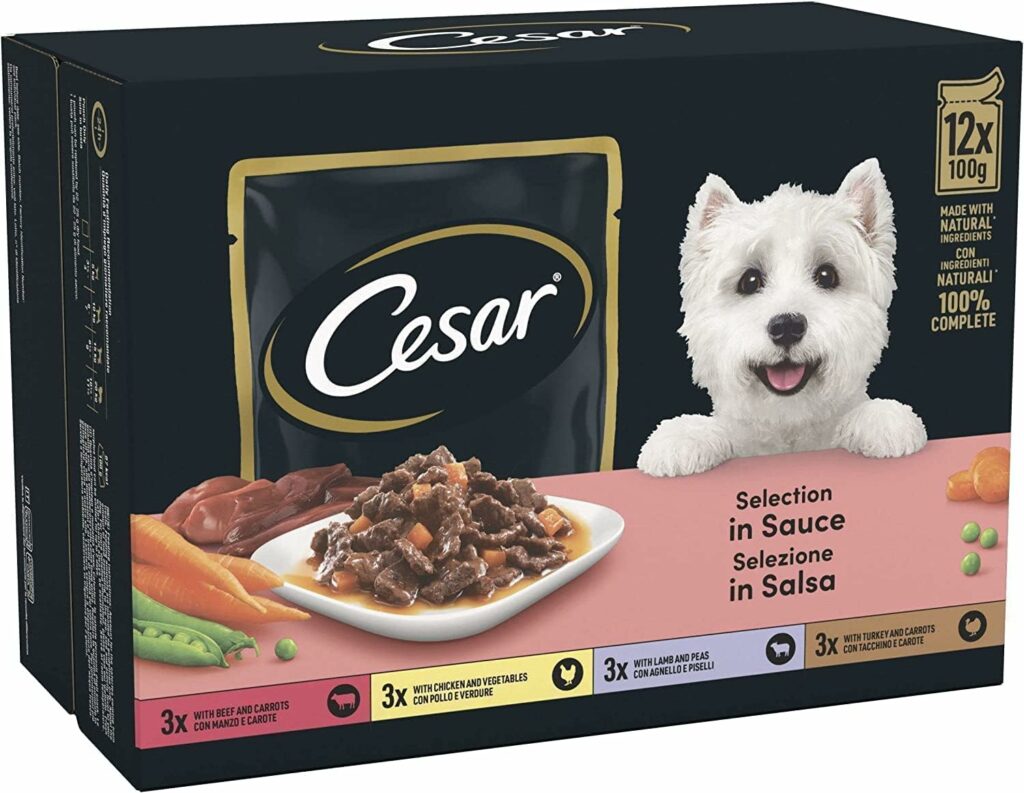 CESAR Pouch Selection in Sauce