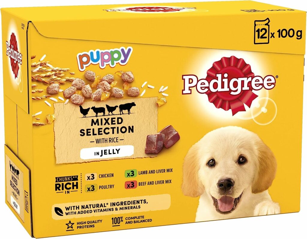 Pedigree Junior Wet Dog Food for Young Dogs and Puppies