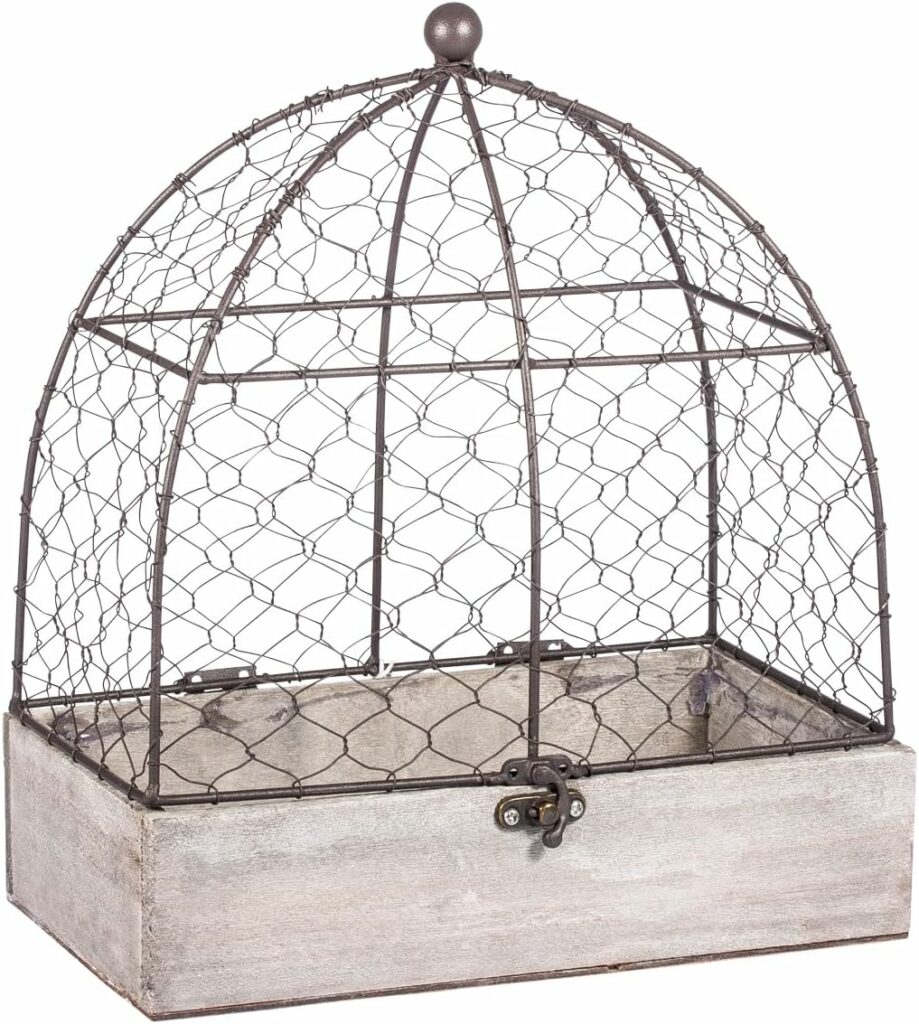 Rayher 46347000 Decorative Aviary, Vintage Bird Cage for Wedding, Crafts and Home Decoration