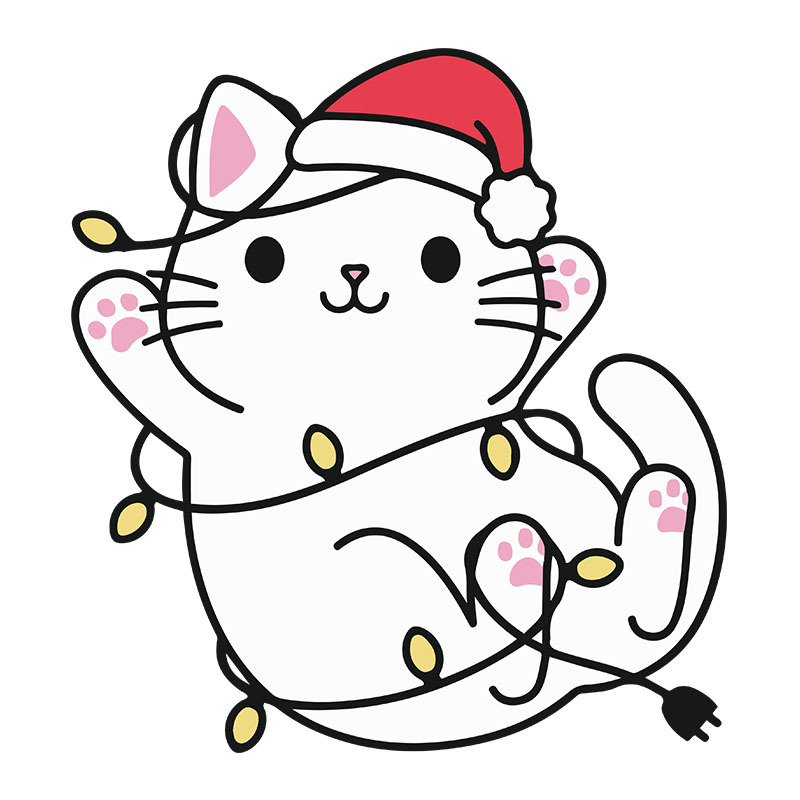 Capturing Christmas Magic in Cat Illustrations